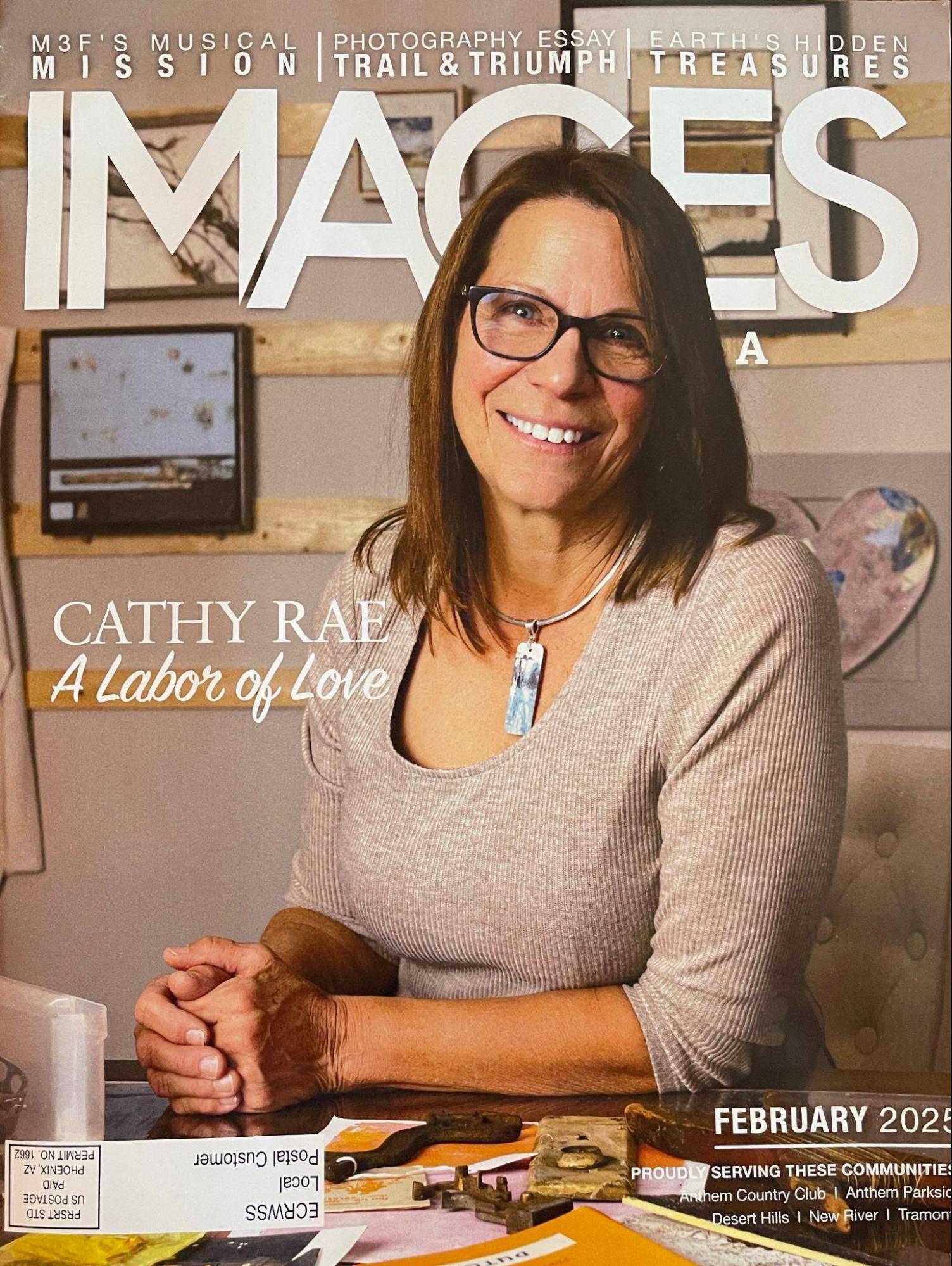 Cathy Rae in the studio