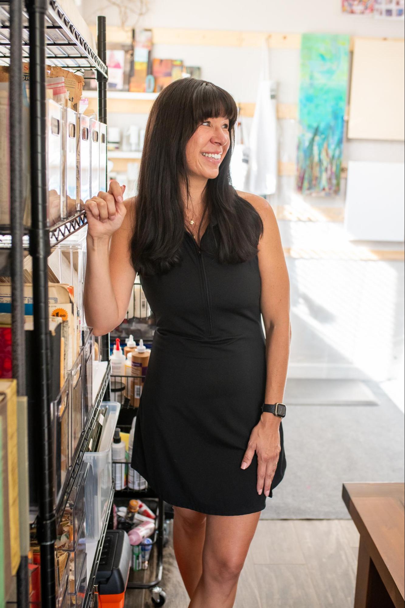 Jamie Stutzer in the studio